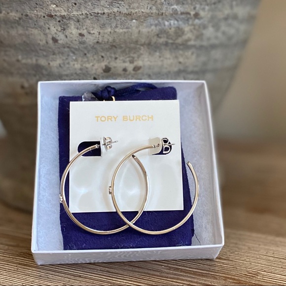 Tory Burch Kira Hoop Earrings - Picture 4 of 7